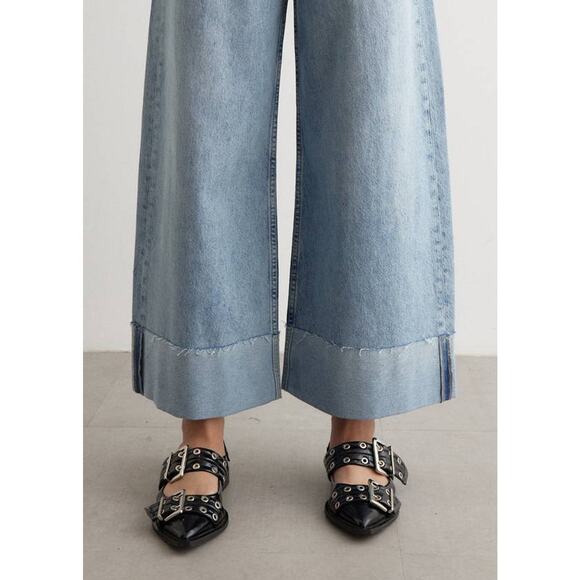 Rag & Boney Sofie Crop Jean With Cuff in Mari 29 - Picture 3 of 5